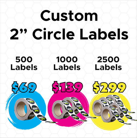 Custom 2" Circle  Labels