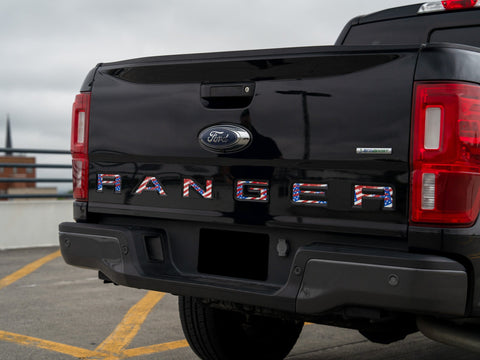 Ford Ranger Vinyl Inlay Tailgate  Letters | Trim Color Designs | '19-'23