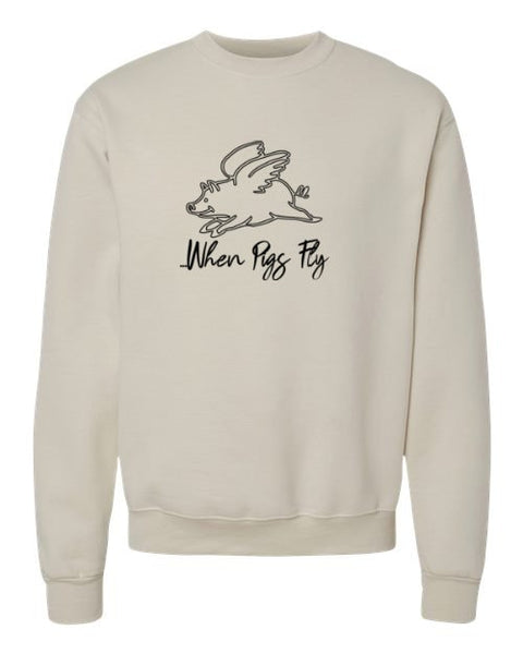 When Pigs Fly Crewneck Sweatshirt