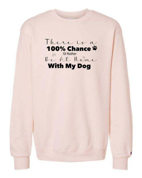 Home With My Dog Crewneck Sweatshirt