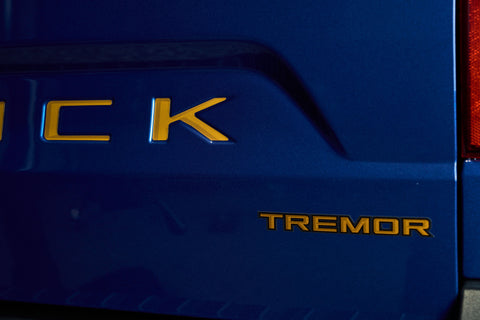 Ford Maverick Tremor Orange "3D Shadow" Look Tailgate Graphics, Maverick Tailgate Letters, Tremor Orange.